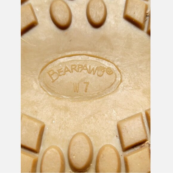 BearPaw KOLA Apres Ski Boots Sz 7 Real Fur Sheepskin Calf Goat Skin Wool Tan - Picture 14 of 16